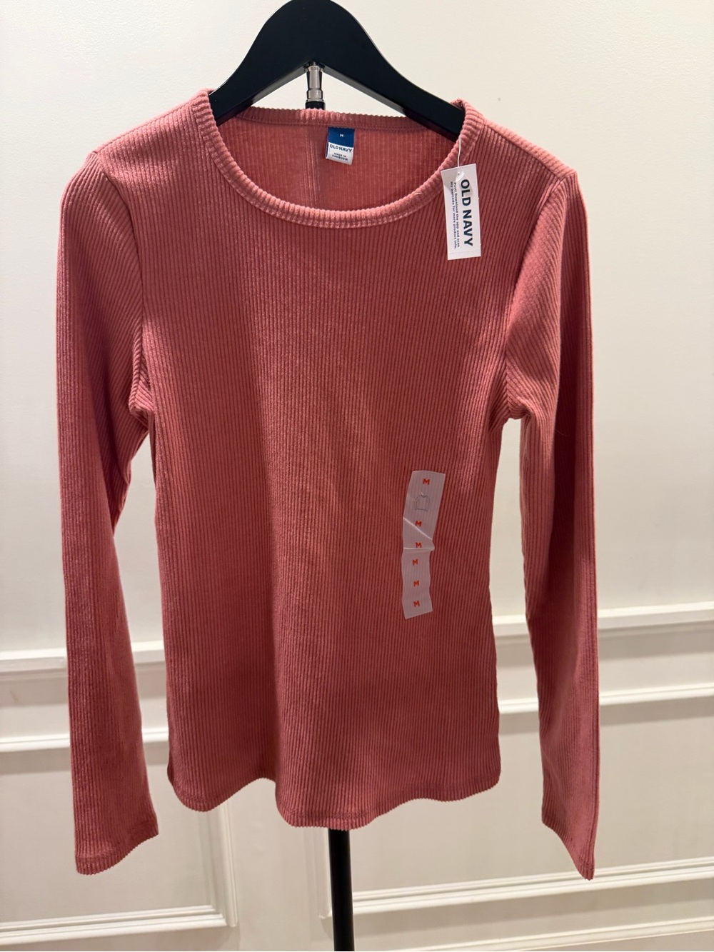 Old Navy Women's Long-Sleeve Ribbed Sweater - Dusty Rose size M